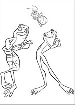 coloring page Princess and the Frog